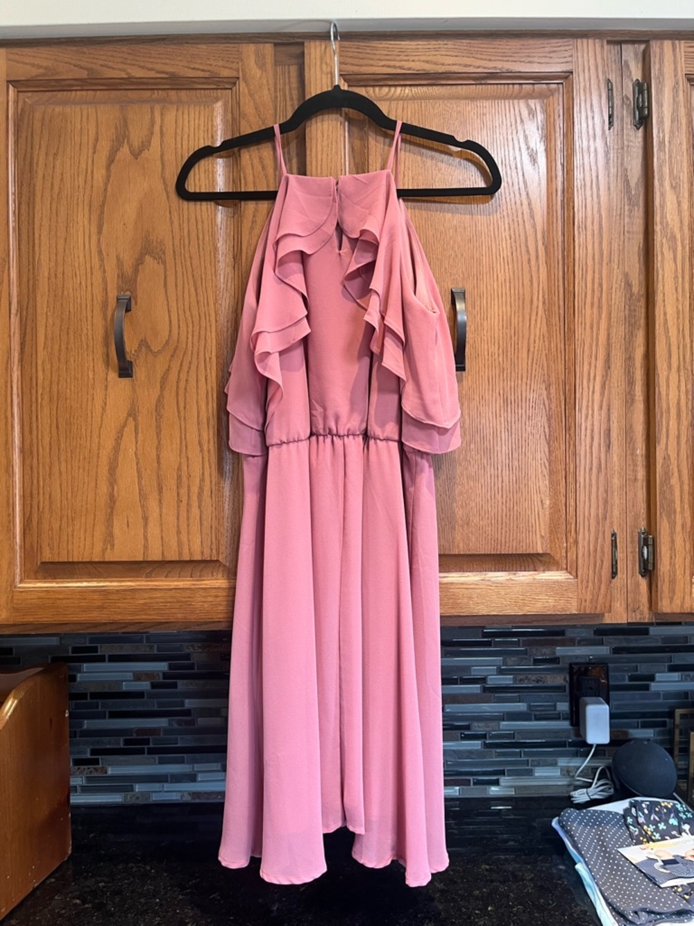 Miami Pink Ruffle Dress - Picture 4 of 4